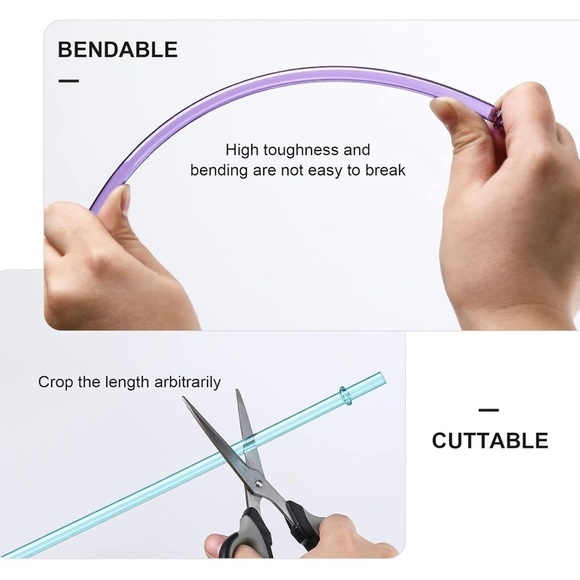 24-Pack Reusable Straws with Cleaning Brushes - 12 Colors! - Picture 6 of 11